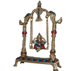 Pure Brass Ganesha on Swing