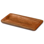Acacia Wooden Rectangular Serving Platter Tray (10x7 inches)