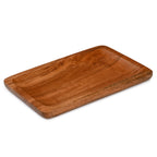 Acacia Wood Serving Platter Tray (12x6 Inches)