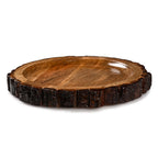Mango Bark Wooden Round Cheese & Serving Platter