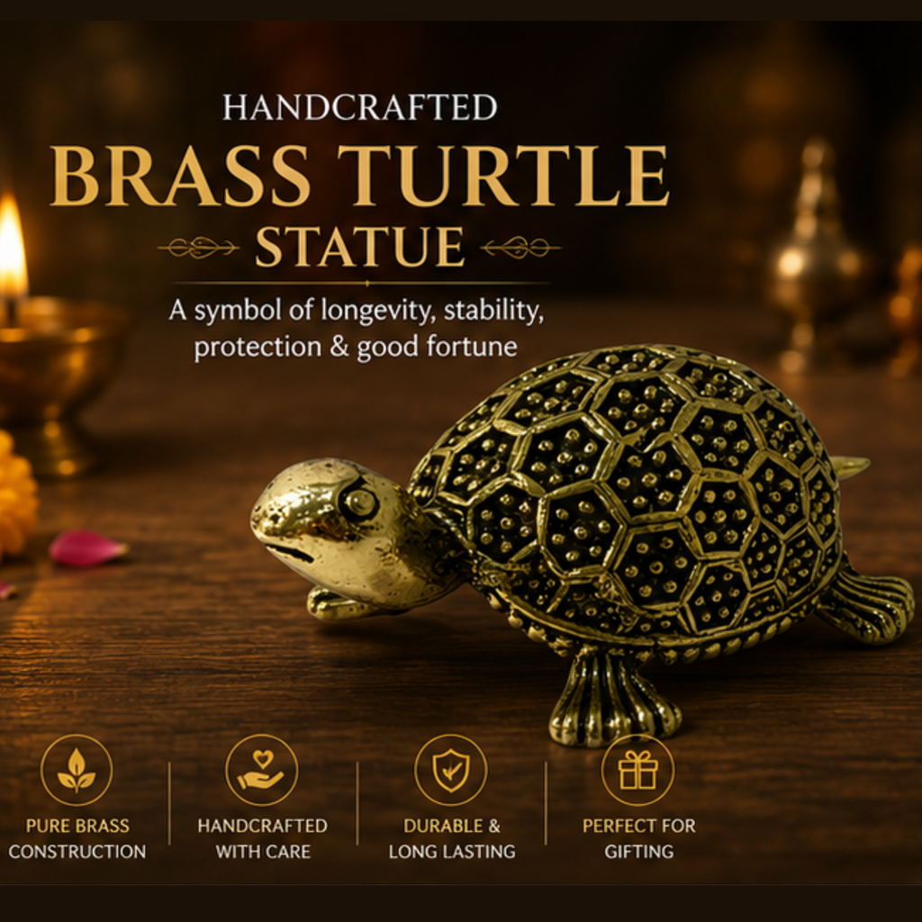 Pure Brass Miniature Tortoise