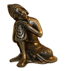 Pure Brass Sleeping Buddha