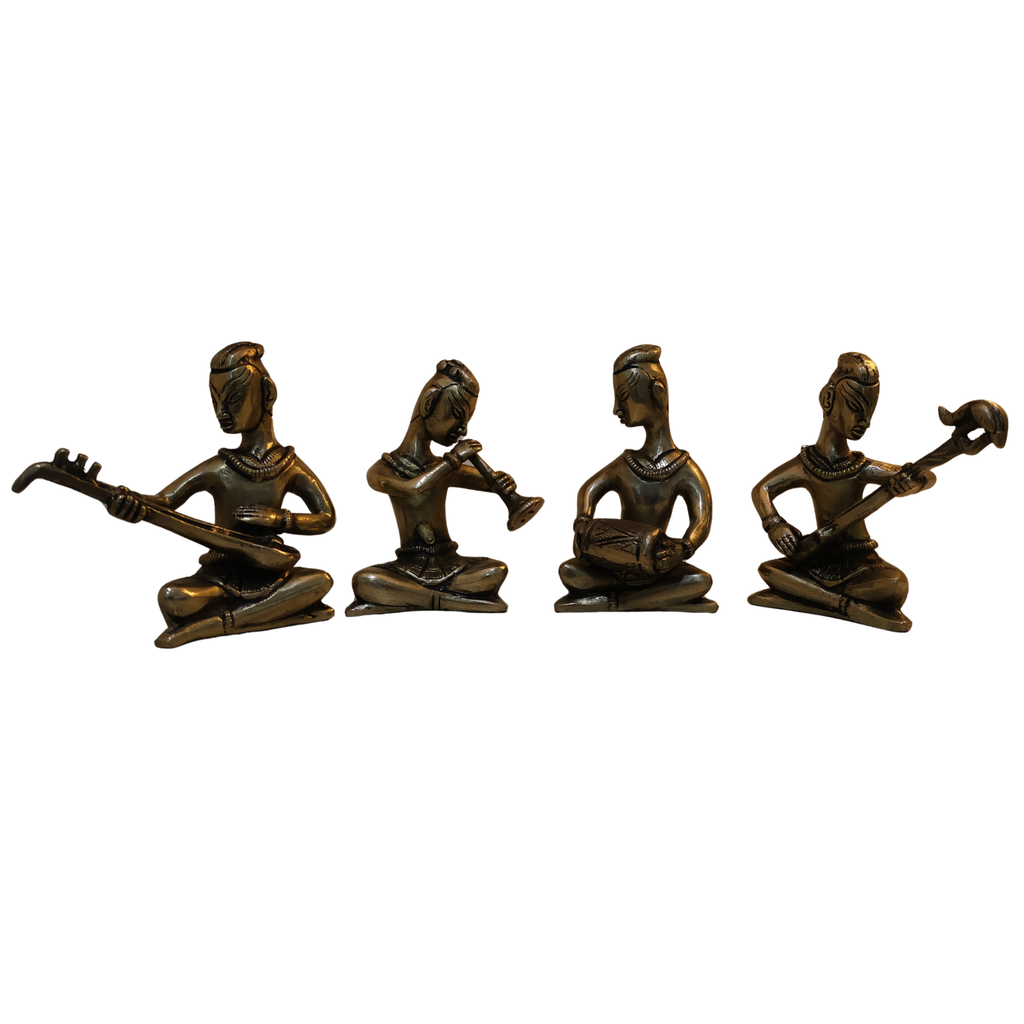 Brass Musician Set of 4