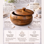 Acacia Wood Roti & Casserole Box