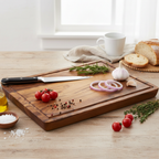 Acacia Wood Reversible Chopping Board with Juice Groove