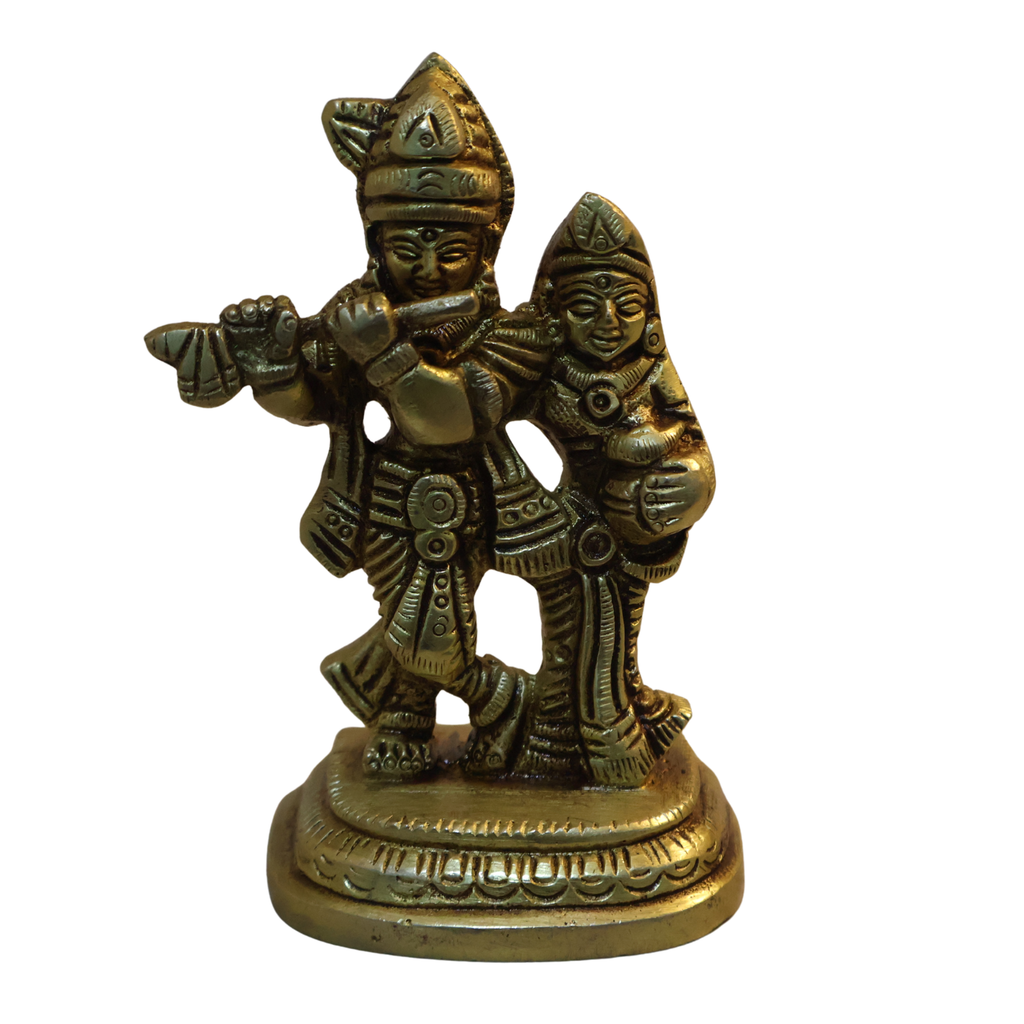 Brass Radha Krishna Idol