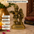 Pure Brass Radha Krishna