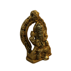 Pure Brass Throne Ganesha