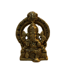 Pure Brass Throne Ganesha