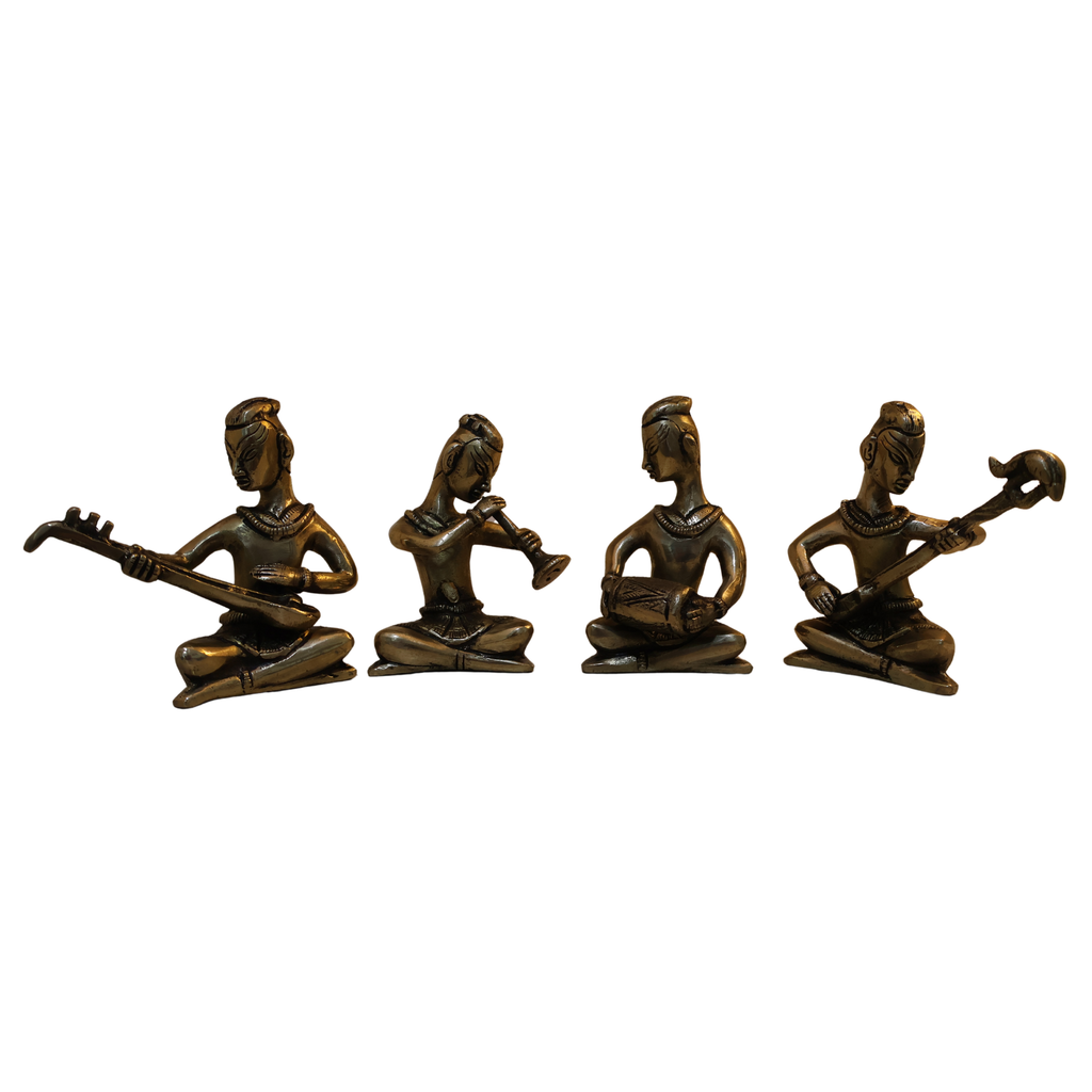Brass Musician Set of 4