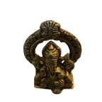 Pure Brass Throne Ganesha