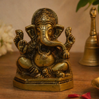 Pure Brass Ganapati