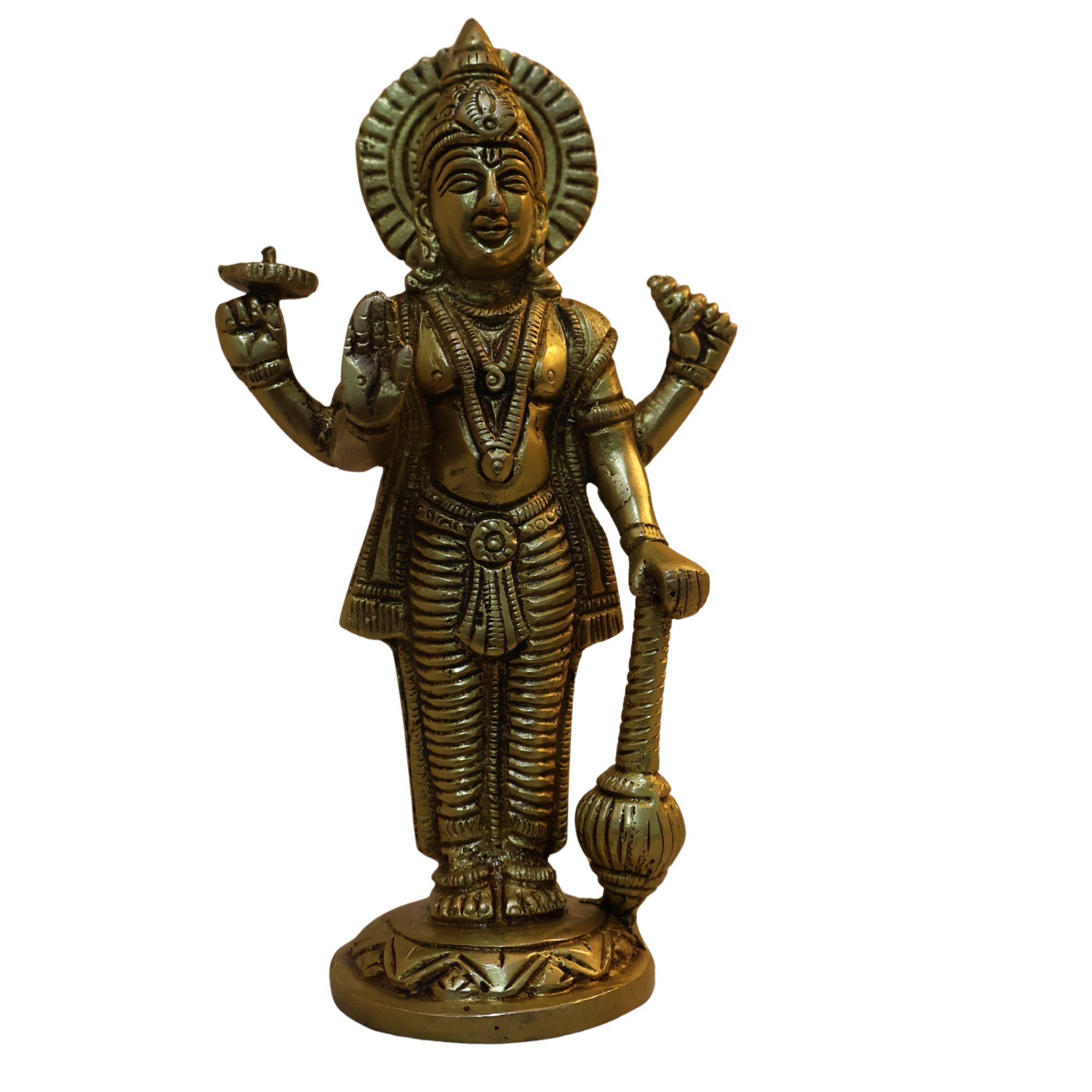 Pure Brass Lord Vishnu Idol