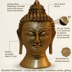 Pure Brass Sleeping Buddha Idol