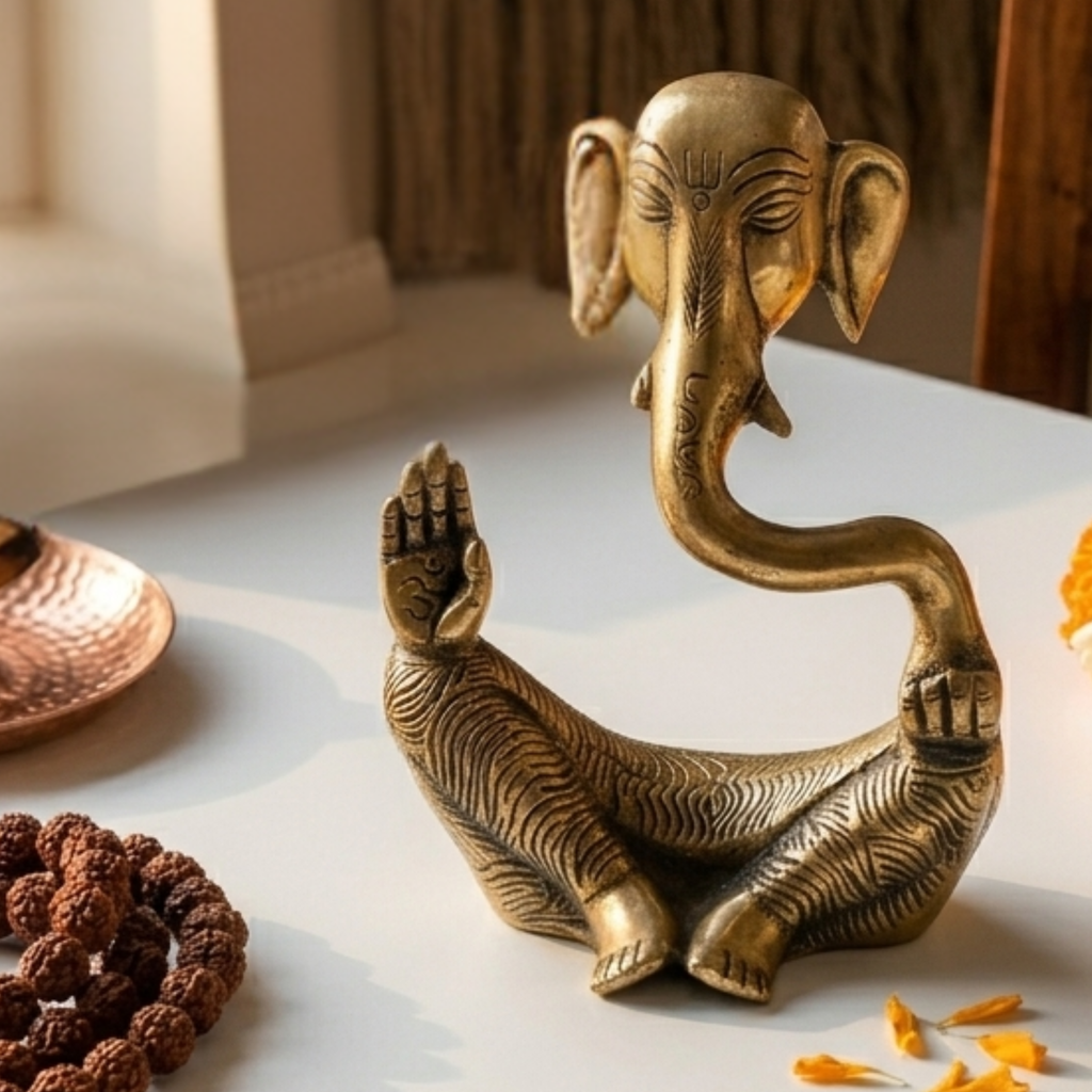 Brass Ganesha Idol