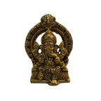 Pure Brass Throne Ganesha